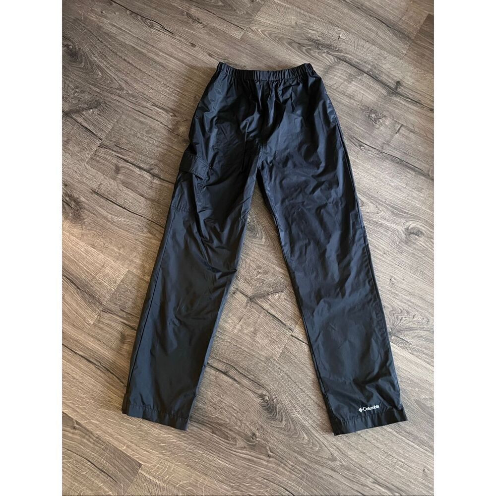 Columbia Sports Wear Black Nylon Track Pants Size Youth XL (14-16)